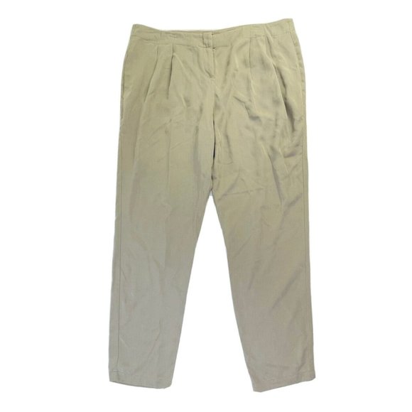 New Eileen Fisher Lightweight Tencel Twill Loose Fit Pants Gray